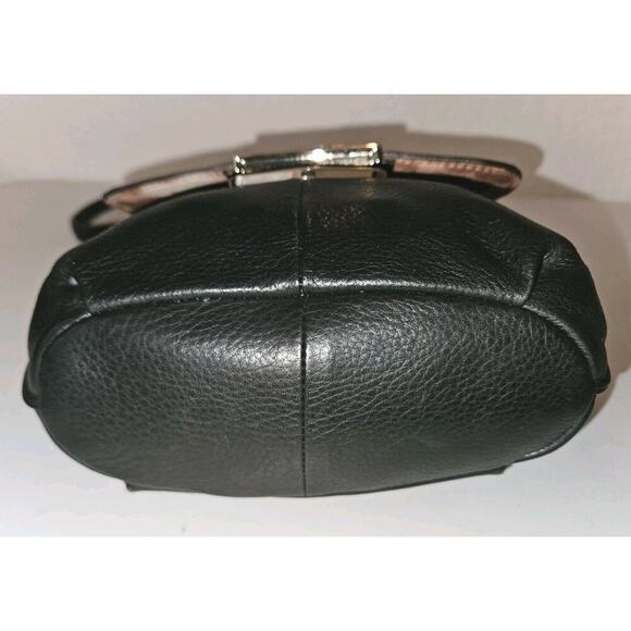 B. Makowsky Black Soft Leather Crossbody Purse 8x7x3 - Picture 6 of 12